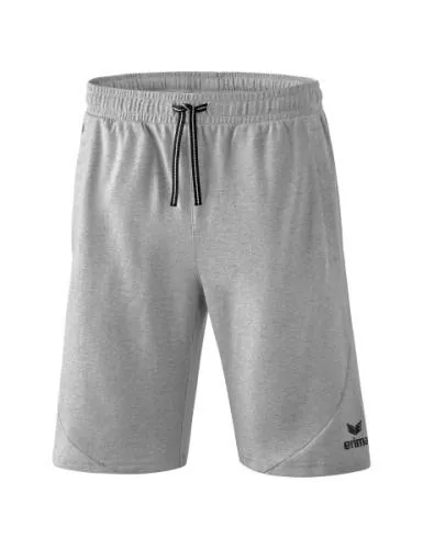 Erima Essential Sweatshorts - hellgrau melange/schwarz
