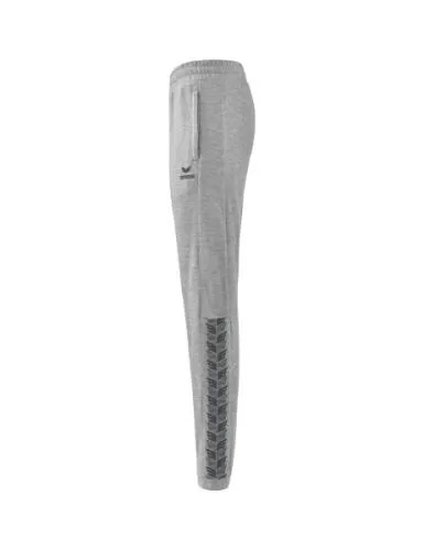 Erima Frauen Essential Team Sweathose - hellgrau melange/slate grey