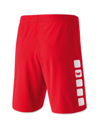 Erima CLASSIC 5-C Shorts - rot/weiß
