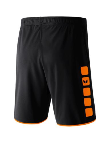 Erima CLASSIC 5-C Shorts - schwarz/orange