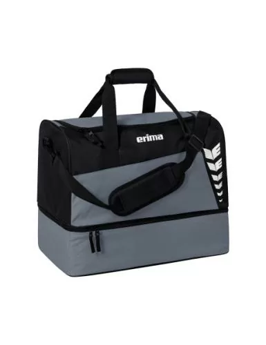 Erima SIX WINGS Sporttasche mit Bodenfach - slate grey/schwarz