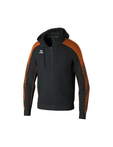 Erima EVO STAR Trainingsjacke mit Kapuze - schwarz/orange