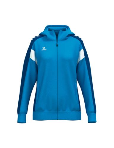 Erima Frauen CELEBRATE 125 Training Jacket with hood - curacao/new royal (Grösse: 42)