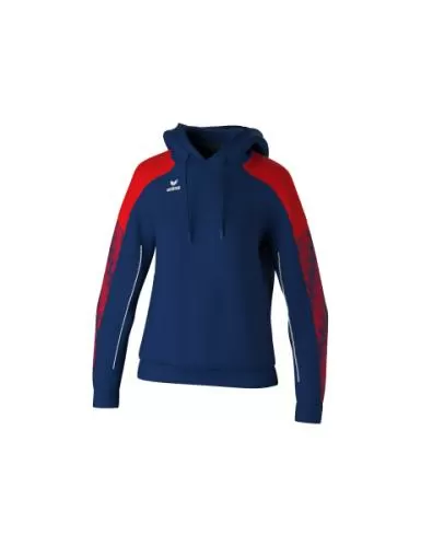 Erima Frauen EVO STAR Kapuzensweat - new navy/rot