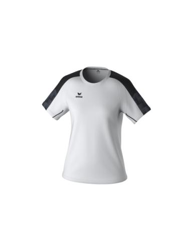 Erima Frauen EVO STAR T-Shirt - weiß/schwarz (Grösse: 44)