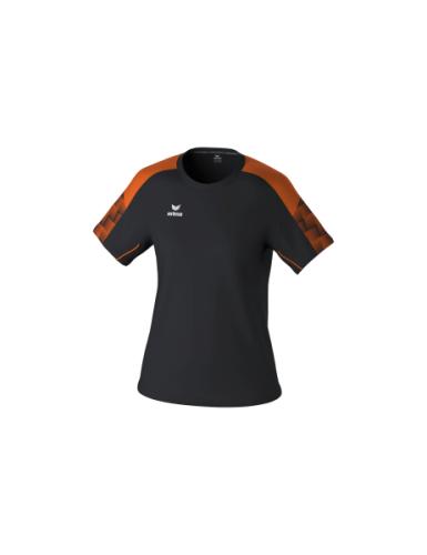 Erima Frauen EVO STAR T-Shirt - schwarz/orange (Grösse: 42)