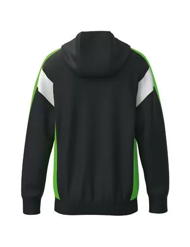 Erima CELEBRATE 125 Training Jacket with hood - schwarz/green gecko