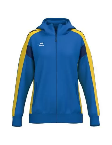 Erima Frauen CELEBRATE 125 Training Jacket with hood - new royal/gelb