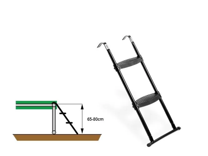 EXIT Trampolin Leiter für Rahmenhöhe von 65-80 cm - 41cm