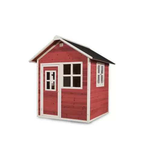 EXIT Loft 100 Holzspielhaus - rot, 149x135cm
