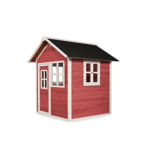 EXIT Loft 100 Holzspielhaus - rot, 149x135cm