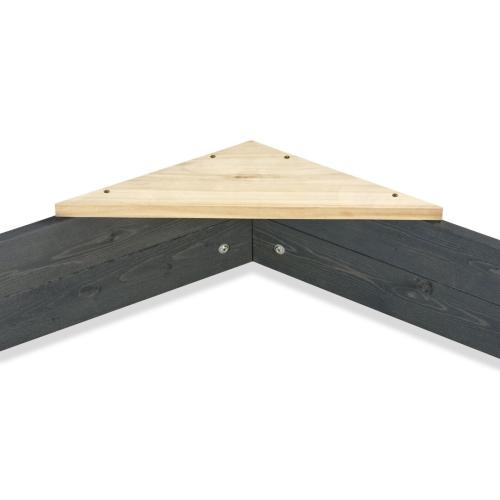 EXIT Aksent Holzsandkasten sechseckig  - 160x140cm