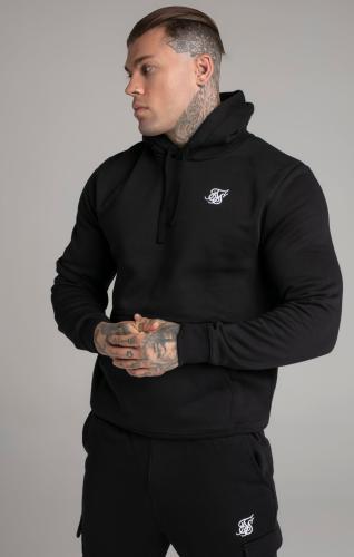SikSilk Kapuzenpullover Black Essential Overhead Hoodie - schwarz (Grösse: XS)