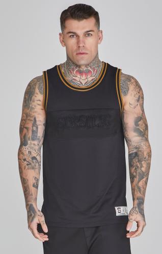 SikSilk Top Basketball Vest in Black - schwarz (Grösse: M)