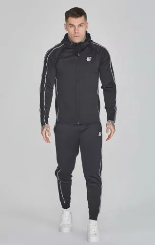 SikSilk Kleidungsset Hoodie and Joggers Set - black