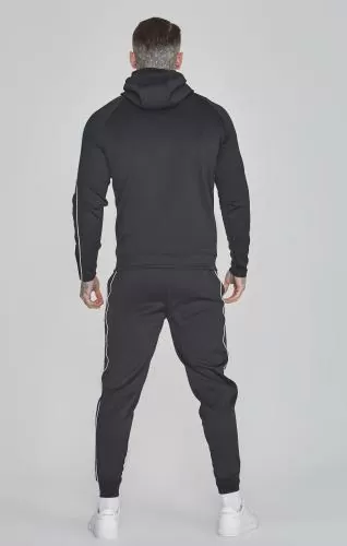 SikSilk Kleidungsset Hoodie and Joggers Set - black