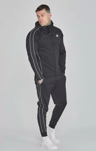 SikSilk Kleidungsset Hoodie and Joggers Set - black