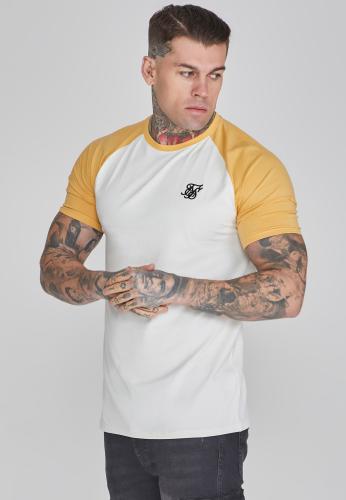 SikSilk T-Shirt Raglan T-Shirt - beige (Grösse: S)
