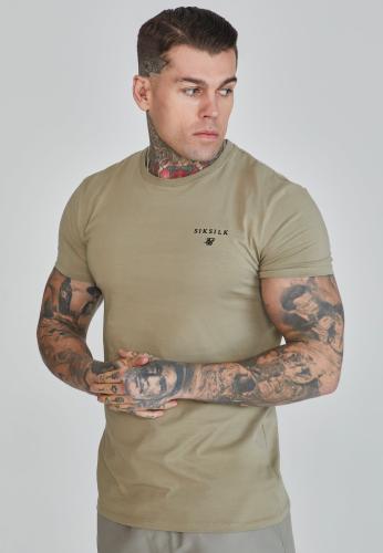 SikSilk T-Shirt Muscle Fit T-Shirt - grün (Grösse: XL)