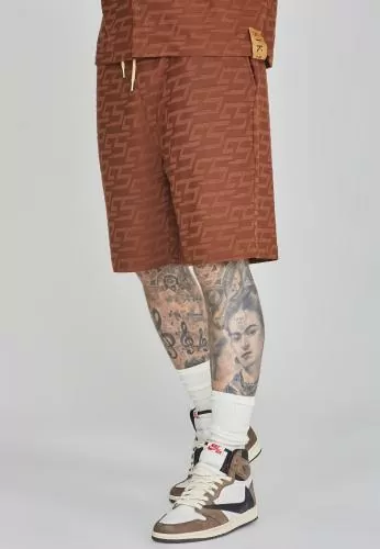 SikSilk Sweatshorts Towelling Shorts - brown