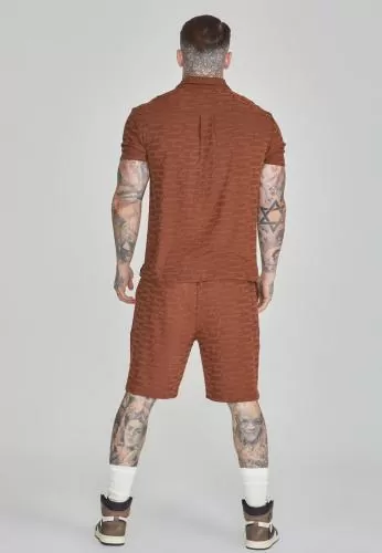 SikSilk Sweatshorts Towelling Shorts - brown