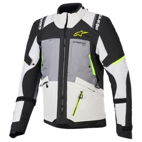 Alpinestars Andes V4 Drystar® Jacket - dark gray ice gray black yellow fluo