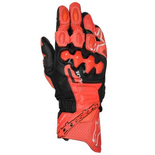 Alpinestars GP Plus R V3 Leather Gloves - bright red red fluo black