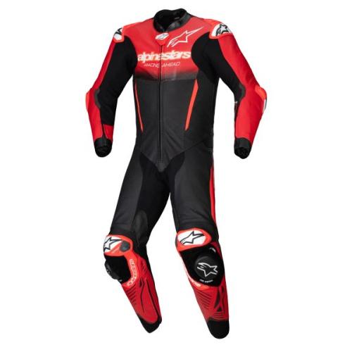 Alpinestars GP-R7 One-piece Leather Suit - black mid red