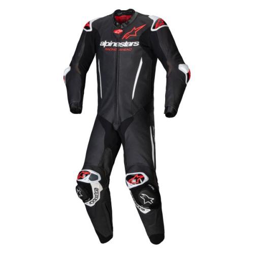 Alpinestars GP-R7 One-piece Leather Suit - black white fluo red