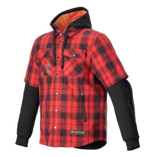 Alpinestars MO.ST.EQ Tartan Shirt - flame red black