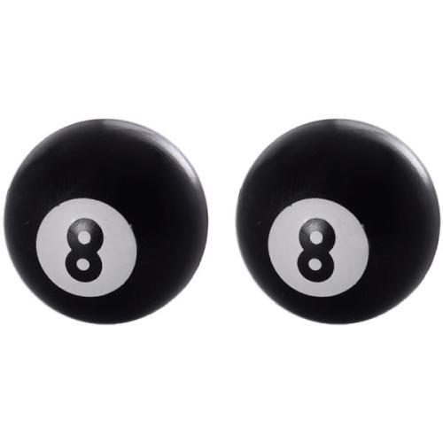 Oxford 8 Ball Valve Caps Black 1-pair -