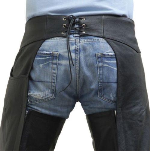 Richa Chaps Leather Pants - schwarz