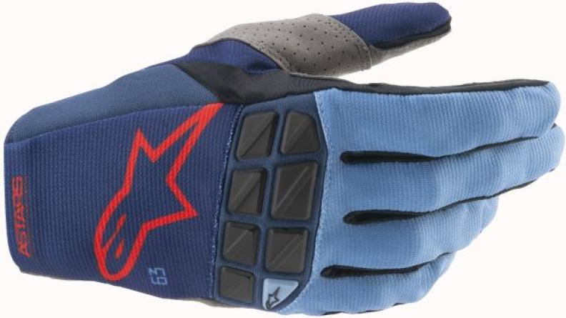 Alpinestars Racefend Gloves - dark blue powder blue red