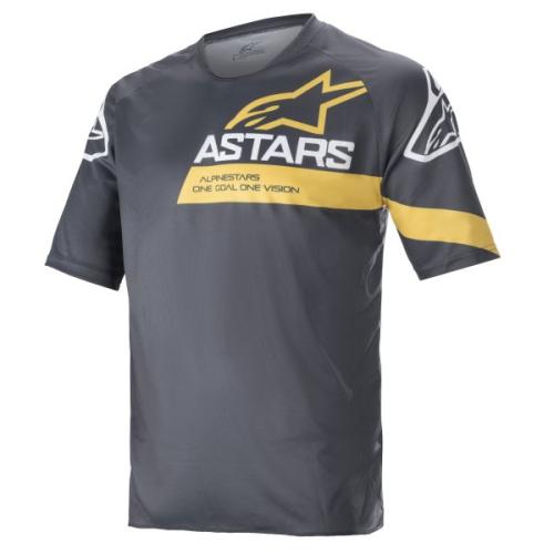 Alpinestars Racer V3 Short Sleeve Jersey - anthracite sulphur yellow