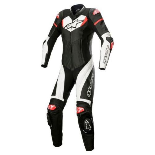 Alpinestars Stella GP Plus One-piece Leather Suit - black white bright red