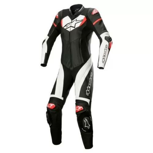 Alpinestars Stella GP Plus One-piece Leather Suit - black white bright red