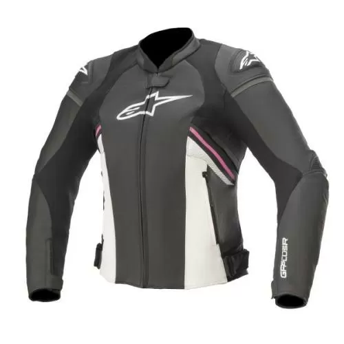 Alpinestars Stella GP Plus R V3 Leather Jacket - black white fuchsia