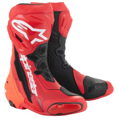 Alpinestars Supertech R Vented Boots - bright red red fluo