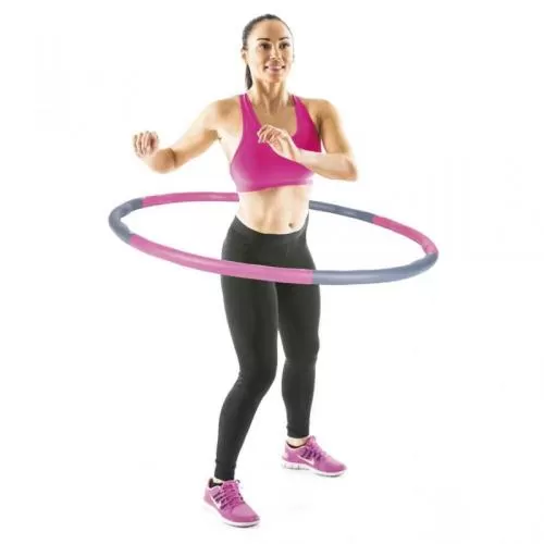 Gymstick Joined Hula Hoop Ring - 1,5 kg, pink, grau