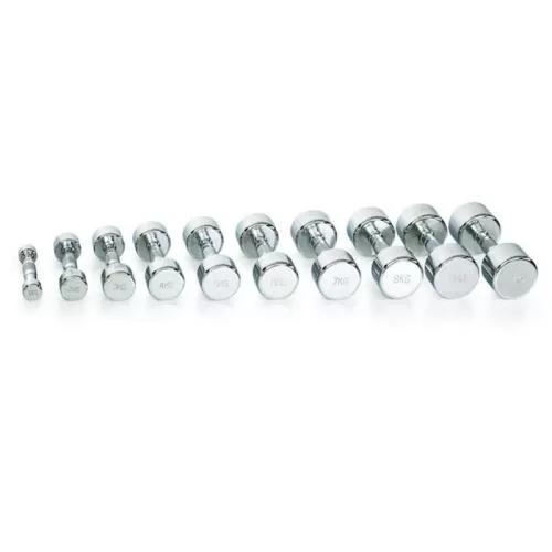 Gymstick Pro Chrome Dumbbell Single - 8.0 kg, chrom