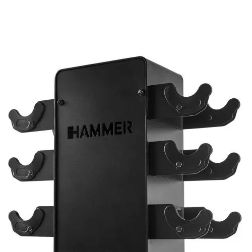 Hammer Inkl. Hexagon Kompakthanteln (1 – 10 kg) Hanteln und Gewichte - black