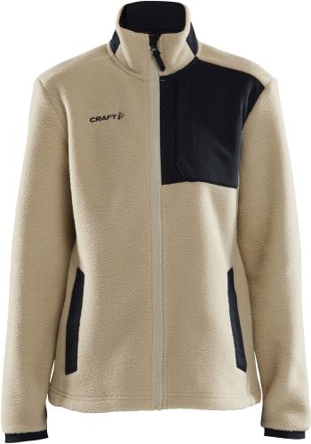 Craft ADV Pile Fleece Jacket W - ecru/schwarz