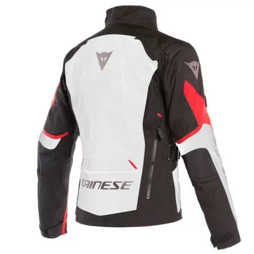 Dainese Ladies D-DRY jacket TEMPEST 2 - light grey-black-red