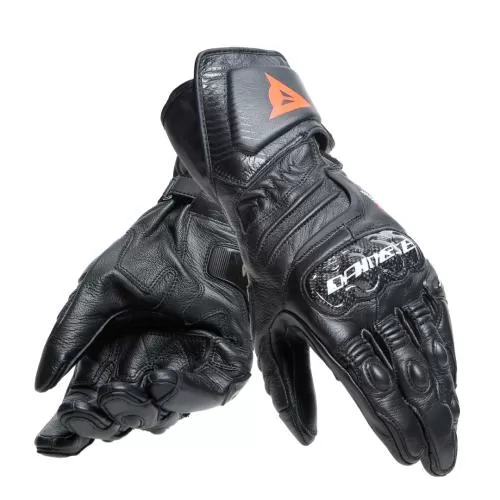 Dainese Lederhandschuhe Carbon 4 Lang - schwarz