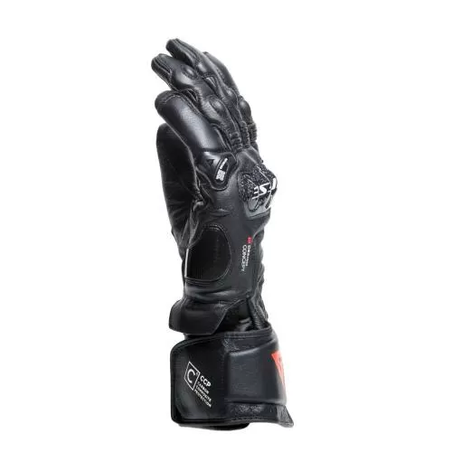 Dainese Lederhandschuhe Carbon 4 Lang - schwarz