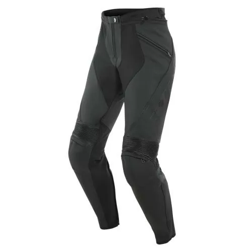 Dainese Damen Lederhose PONY 3 - schwarz matt
