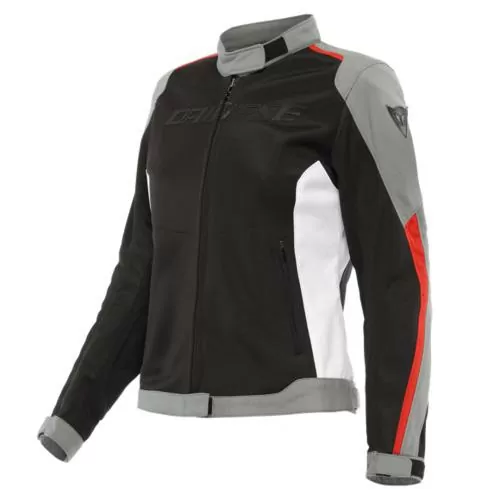 Dainese Damen Jacke D-Dry Hydraflux 2 Air - schwarz-grau-rot