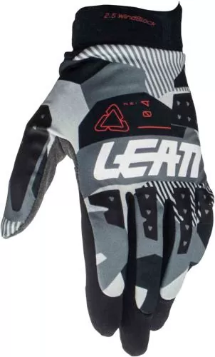 Leatt Glove Moto 2.5 Windblock grau-schwarz-weiss