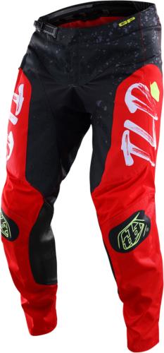 Troy Lee Designs GP PRO Pant Partical - Black / Glo Red (Grösse: 30)