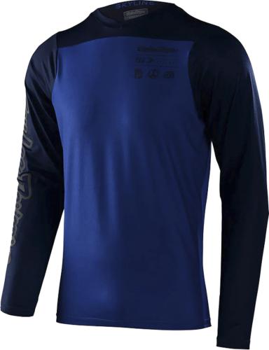 Troy Lee Designs Skyline LS Chill Jersey Mono – True Blue True Blue (Grösse: S)
